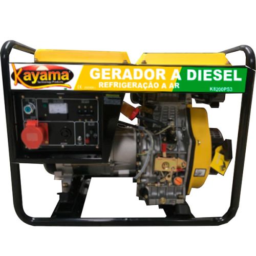 Gerador de Energia Trifásico K8200PS3E - 8,2 KVA